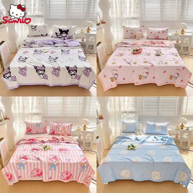Мультяшное мягкое летнее одеяло Sanrio, милое одеяло Hello Kitty Kuromi Cinnamoroll My Melody, детское крутое одеяло, одеяло для сна
Мультяшное мягкое летнее одеяло Sanrio, милое одеяло Hello Kitty Kuromi Cinnamoroll My Melody, детское крутое одеяло, одеяло для сна