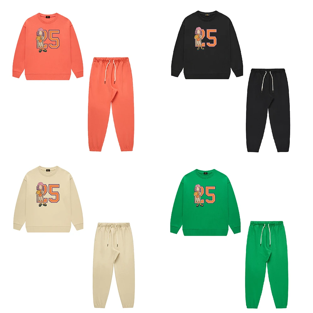 Luxurious Design Children's Autumn Set 400G Cotton Round Neck Pullover Sweatshirt Girls' Casual Sportswear
Luxurious Design Children's Autumn Set 400G Cotton Round Neck Pullover Sweatshirt Girls' Casual Sportswear