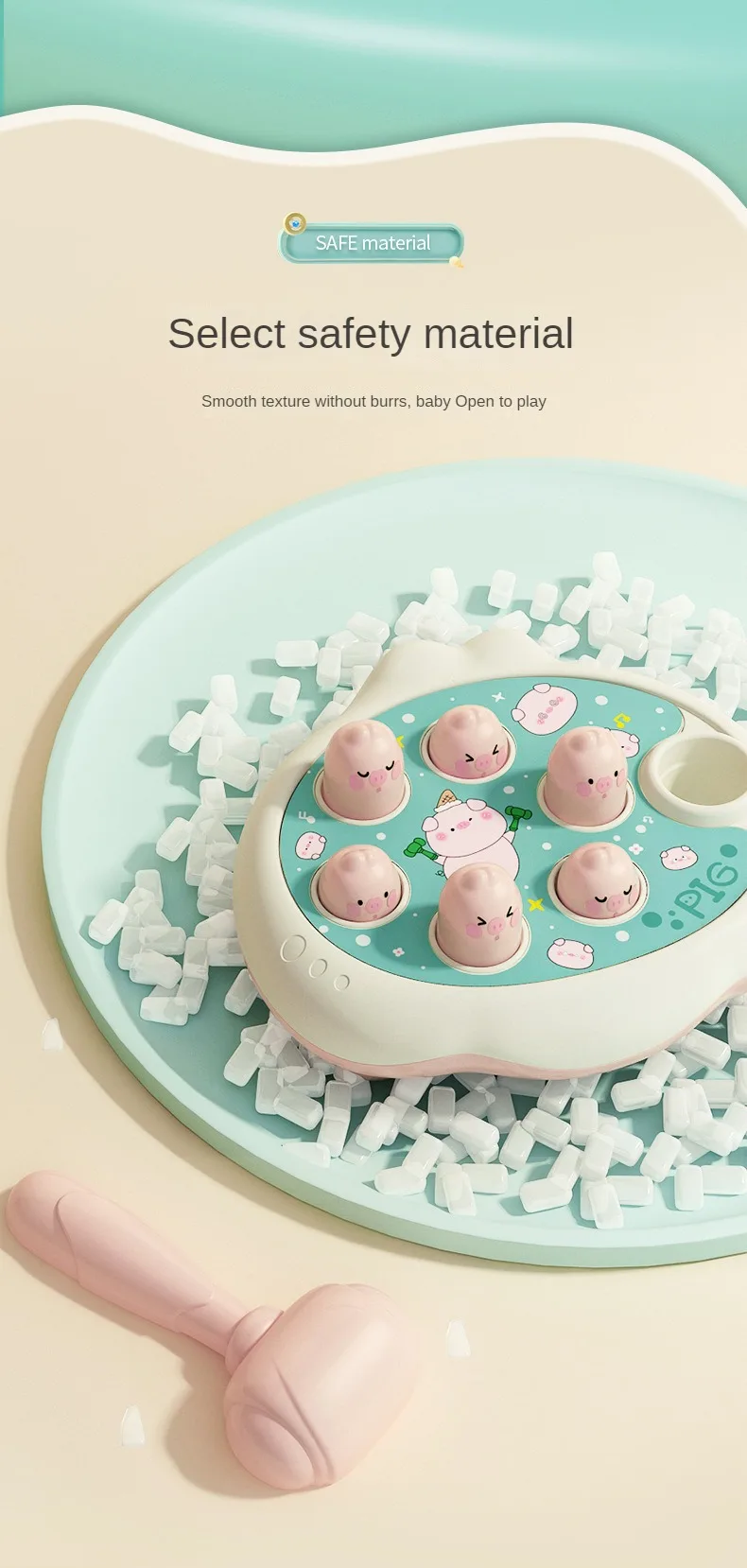 Juguetes de dibujos animados Montessori para bebés, regalo educativo de cumpleaños para niños pequeños, juego de golpear con tema Animal, juego de mesa martillado para padres e hijos Juguetes de dibujos animados Montessori para bebés, regalo educativo de cumpleaños para niños pequeños, juego de golpear con tema Animal, juego de mesa martillado para padres e hijos