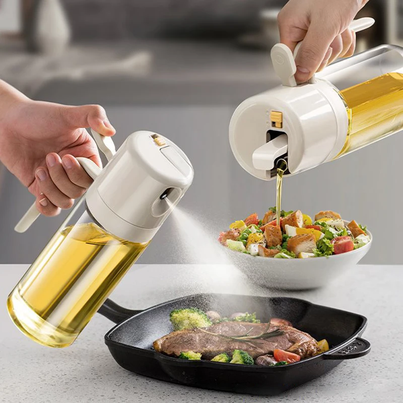 550ML Upgrade Oil Spray Bottle For Cooking BBQ Glass Oil Bottle 2 in 1 Oil Dispensers Olive Oil Sprayer Mister Kitchen Gadgets
550ML Upgrade Oil Spray Bottle For Cooking BBQ Glass Oil Bottle 2 in 1 Oil Dispensers Olive Oil Sprayer Mister Kitchen Gadgets