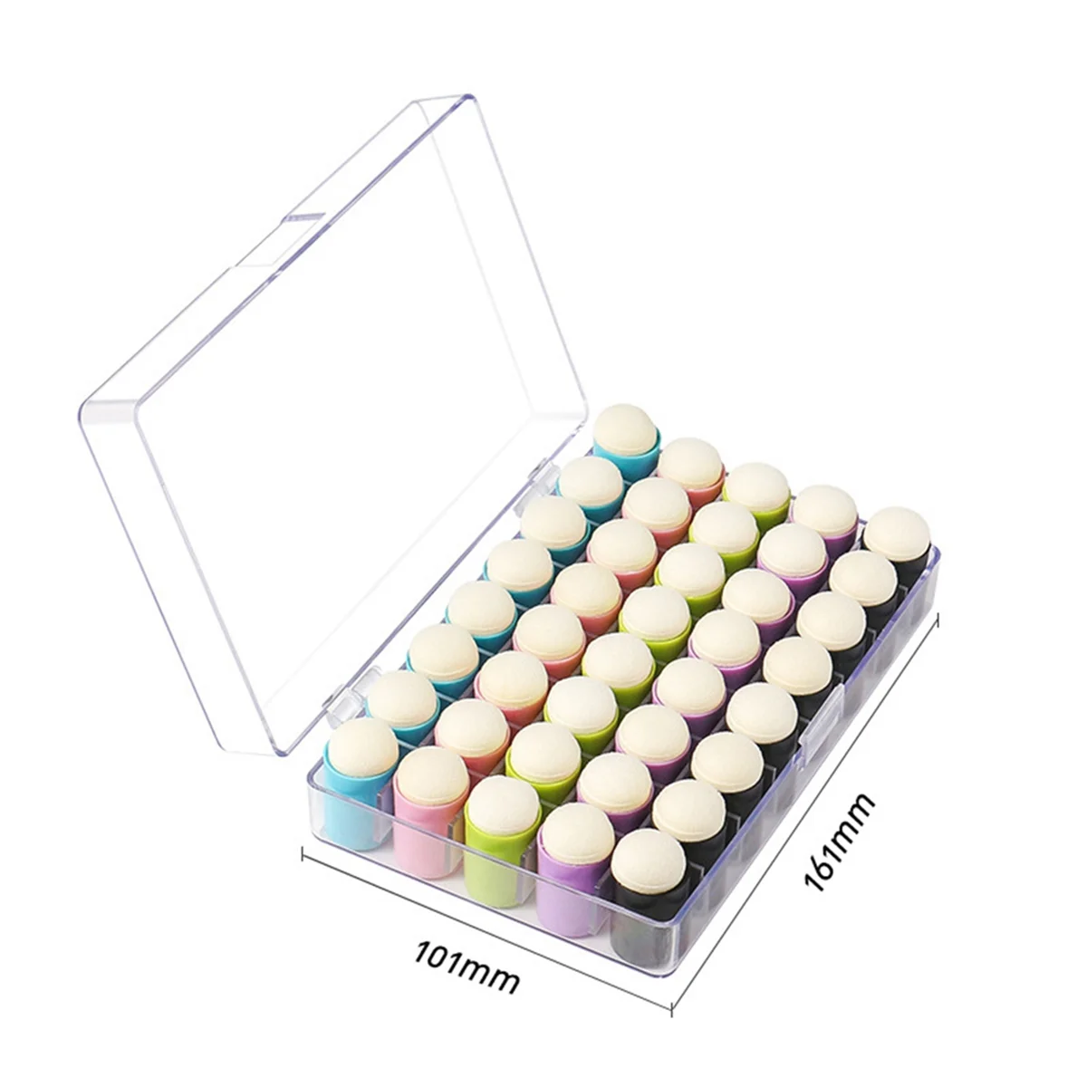 40 Pack of Finger Sponge Daubers with Storage Case for Painting Art Ink Crafts Chalk Card Making DIY Card
40 Pack of Finger Sponge Daubers with Storage Case for Painting Art Ink Crafts Chalk Card Making DIY Card
