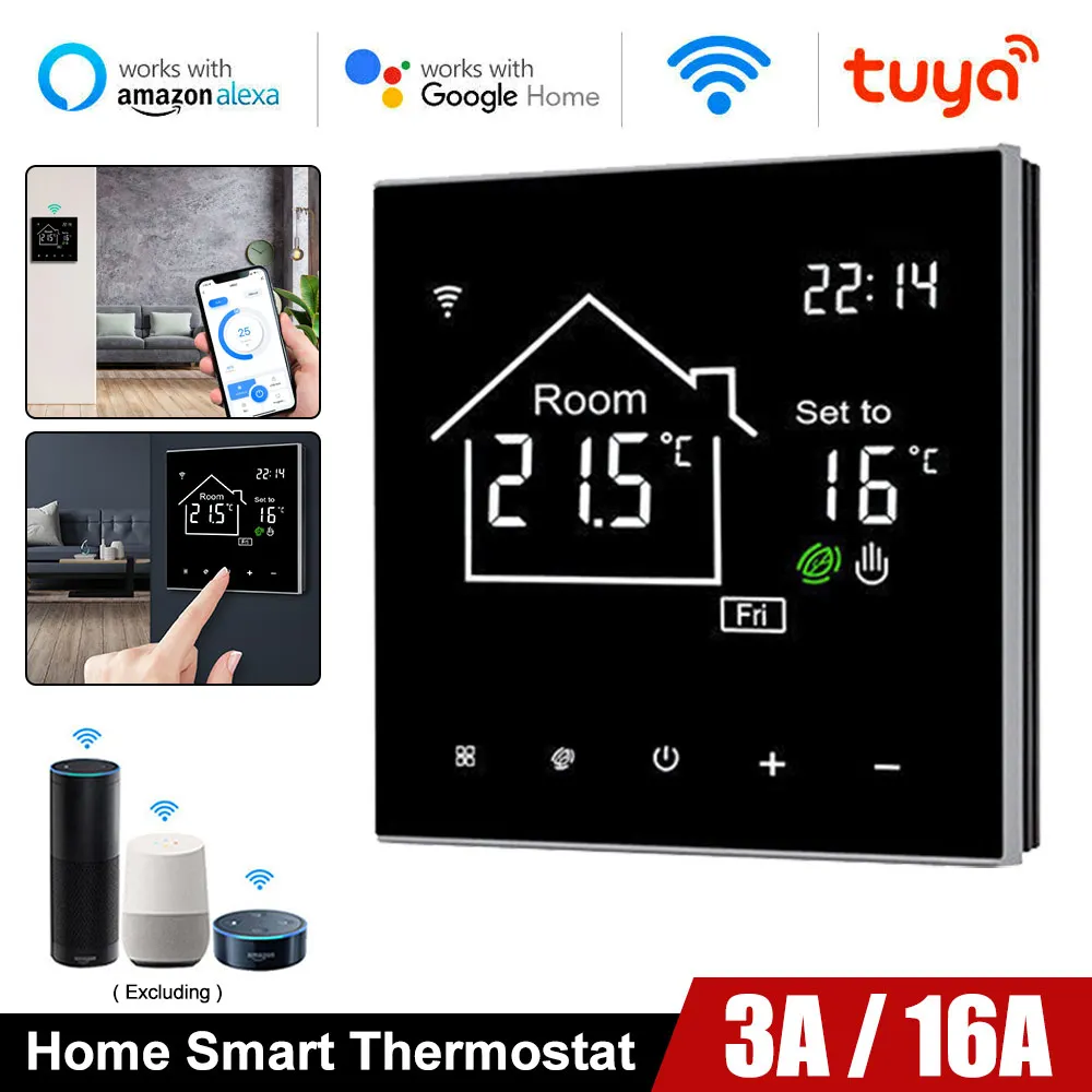 

Smart Thermostat Programmable Wifi Wireless Room Sensor Digital App Control Water/Electric Floor Heating Gas Boiler Thermostat