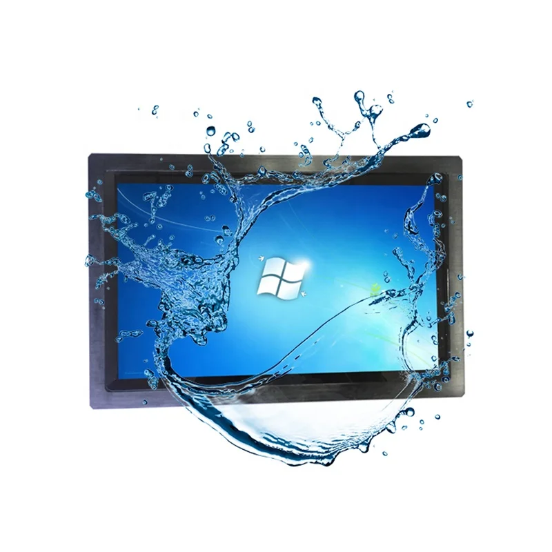 

15.6 inch waterproof IP65 1000 nits brightness resistive touch screen android panel pc