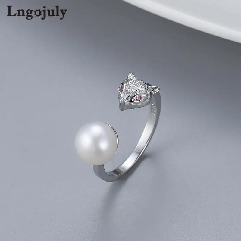 Fine Jewelry 925 Sterling Silver Adjustable Fox Pearl Ring For Women Girl Anniversary Engagement Wedding Party Jewelry Gifts
Fine Jewelry 925 Sterling Silver Adjustable Fox Pearl Ring For Women Girl Anniversary Engagement Wedding Party Jewelry Gifts