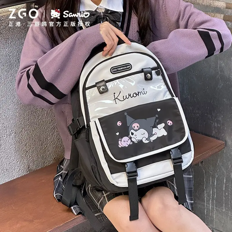 Рюкзак Sanrio Kuromi школьный, брендовый вместительный ранец для учеников, милый аниме мультяшный детский подарок на день рождения
Рюкзак Sanrio Kuromi школьный, брендовый вместительный ранец для учеников, милый аниме мультяшный детский подарок на день рождения