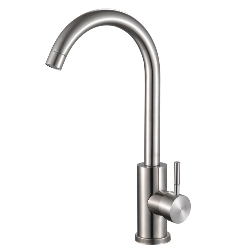 Sink Faucet Single Handle Kitchen Faucet 304 Stainless Steel Anti corrosion and Wear resistant Contemporary Style
Sink Faucet Single Handle Kitchen Faucet 304 Stainless Steel Anti corrosion and Wear resistant Contemporary Style