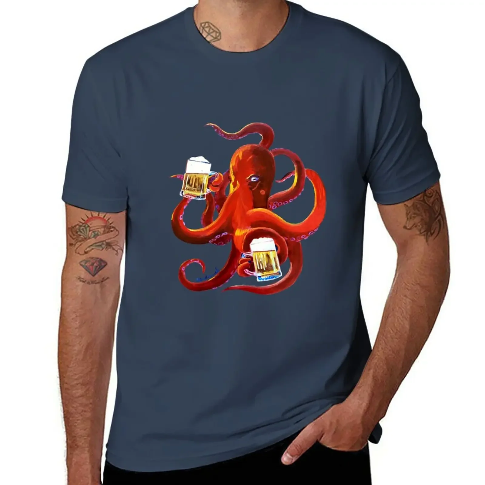 Octopus Painting, Red Octopus Drinking Beer, Animals and Beer, Octopus Art, Dining Room Painting, Funny Beer Poster, Man T-Shirt
Octopus Painting, Red Octopus Drinking Beer, Animals and Beer, Octopus Art, Dining Room Painting, Funny Beer Poster, Man T-Shirt