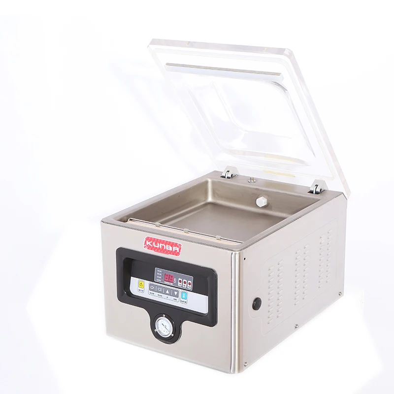 

Hot selling KUNBA tabletop vacuum packing machine food vacuum sealer rice fish vacuum sealing machine