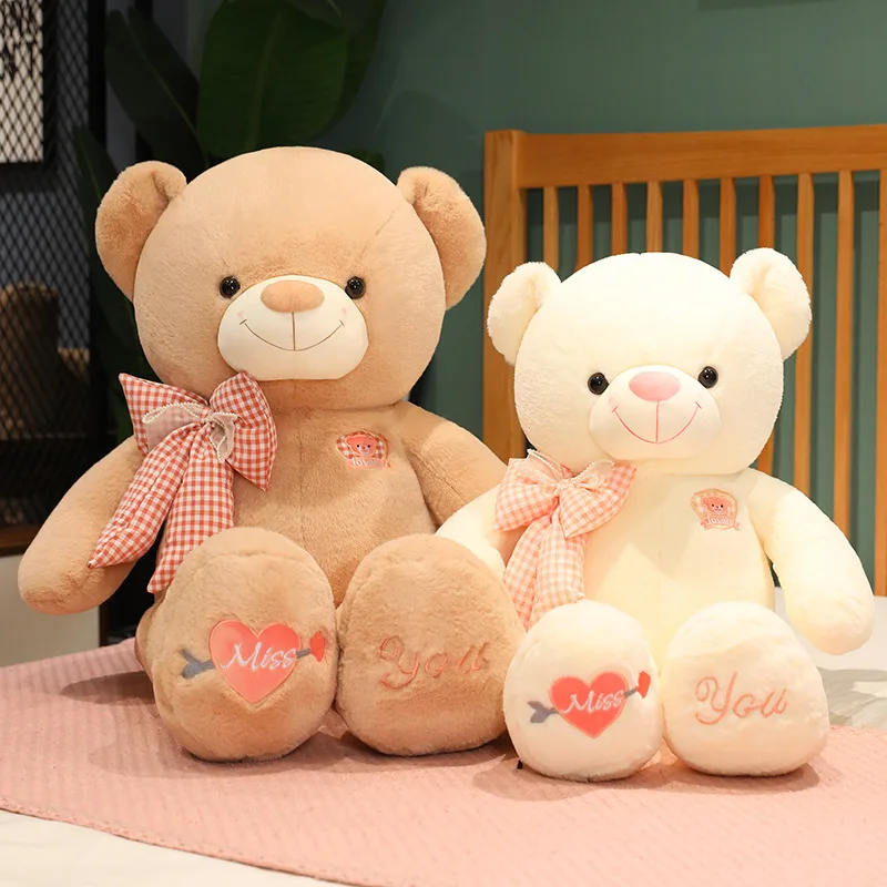 Large Bowtie Teddy Bear Animal Plush Dolly Throw Pillow Kawaii Room Decoration Love Dressing Fabric Comfortable Birthday Gift 
Large Bowtie Teddy Bear Animal Plush Dolly Throw Pillow Kawaii Room Decoration Love Dressing Fabric Comfortable Birthday Gift