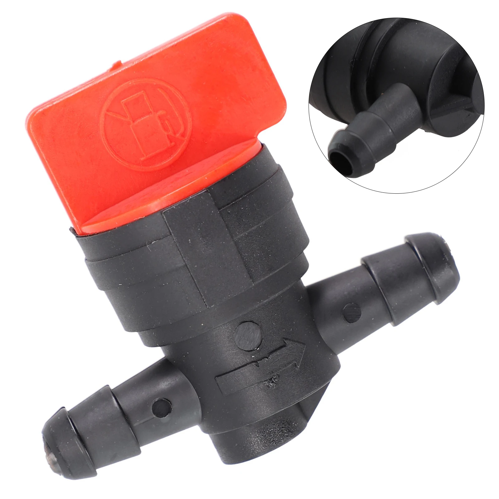 

1pc Universal 8mm Switch Valve Plastic Petcock/Fuel Tap Fit Many Makes/models Of Motorcycle, Quad, ATV And Lawnmower For 1/4" ID