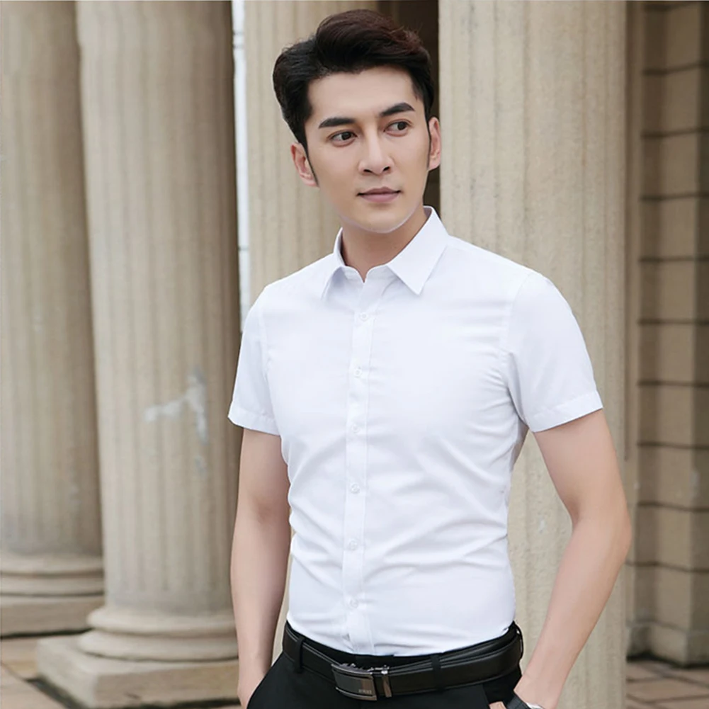 Designer Male Shirt Plus Size Polyester Regular Shirt Shirts Sleeve Slim Business Tops Button Casual Brand New
Designer Male Shirt Plus Size Polyester Regular Shirt Shirts Sleeve Slim Business Tops Button Casual Brand New
