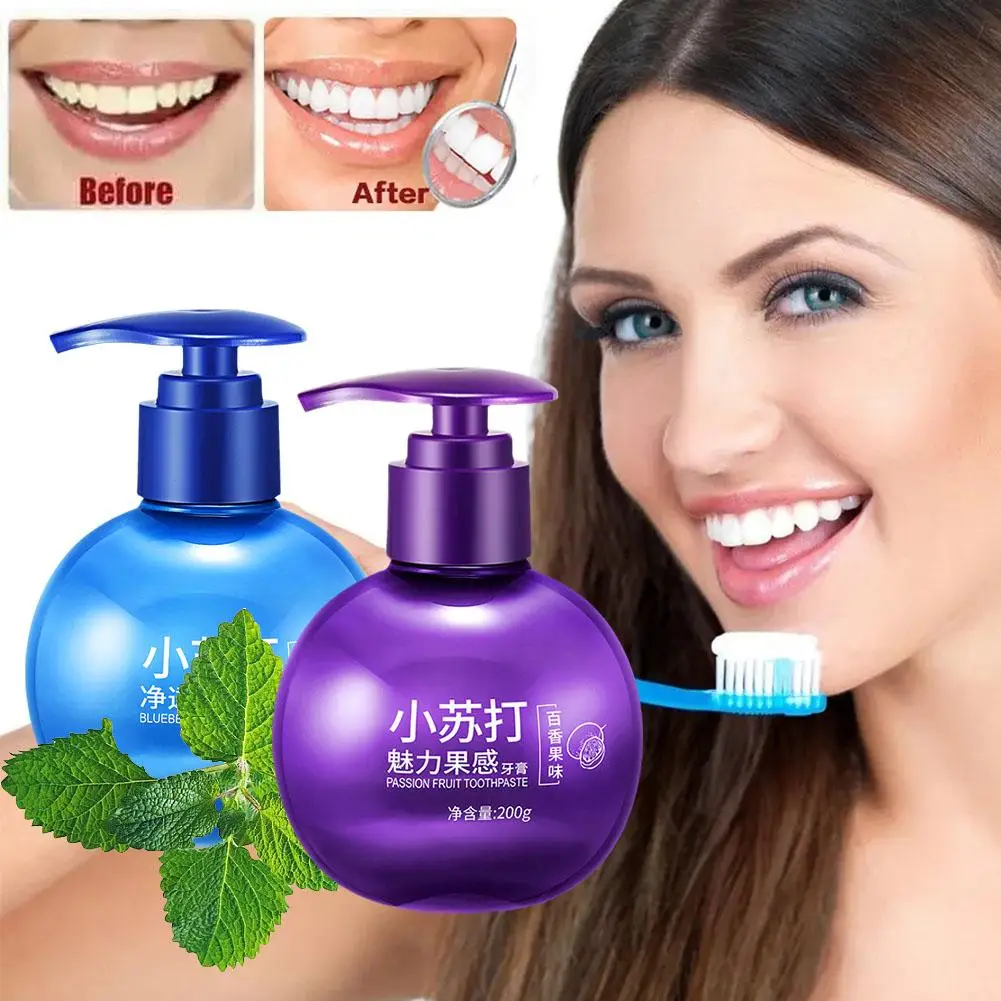 Soda Toothpaste Teeth Whitening Cleaning Fight Bleeding Press Gums Toothpaste Flavors Hygiene Care Fruit Oral Toothpaste So H8z4
Soda Toothpaste Teeth Whitening Cleaning Fight Bleeding Press Gums Toothpaste Flavors Hygiene Care Fruit Oral Toothpaste So H8z4