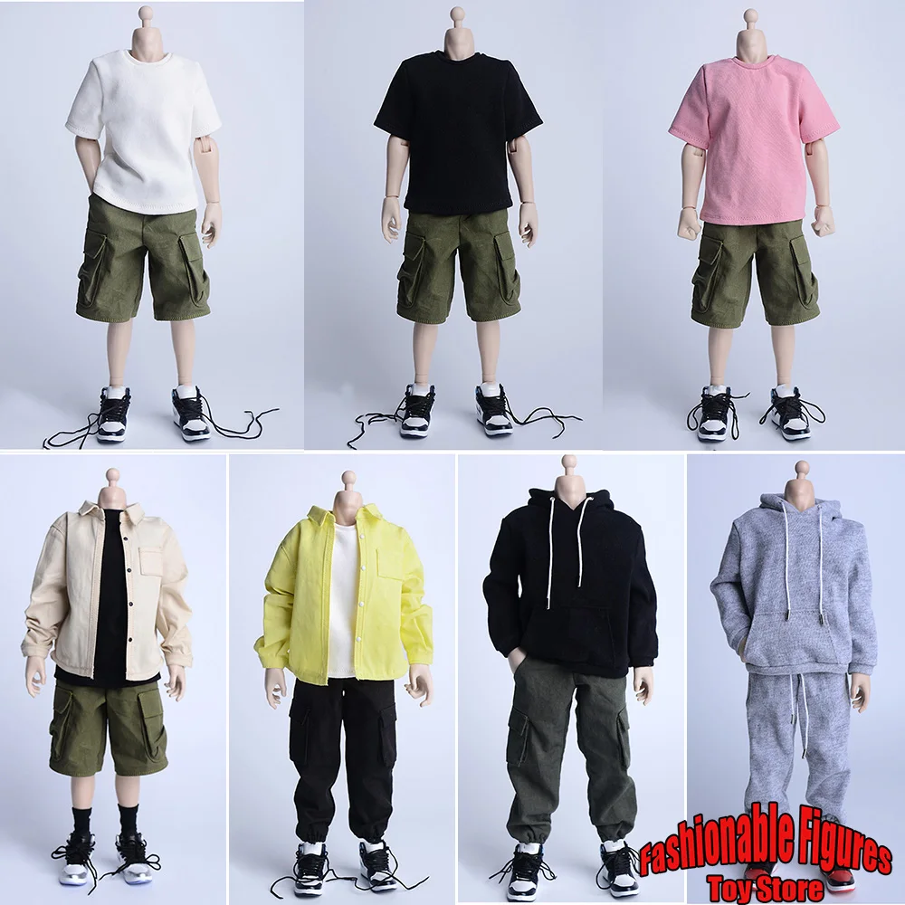 1/6 Men's Clothing Long Sleeved Shirt Trend Cargo Pants Shorts Sports Pullover T shirt Fit 12Inch Soldier Action Figure Model
1/6 Men's Clothing Long Sleeved Shirt Trend Cargo Pants Shorts Sports Pullover T shirt Fit 12Inch Soldier Action Figure Model