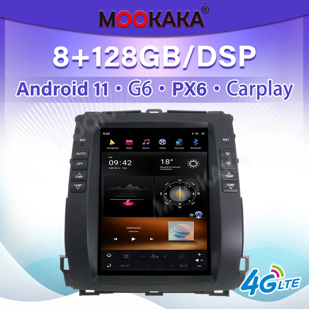 For Toyota Land Cruiser Prado 120/ Lexus GX470 2002-2008 Android 11 Car Stereo Radio Multimedia Player GPS Navigation Auto Audio
For Toyota Land Cruiser Prado 120/ Lexus GX470 2002-2008 Android 11 Car Stereo Radio Multimedia Player GPS Navigation Auto Audio