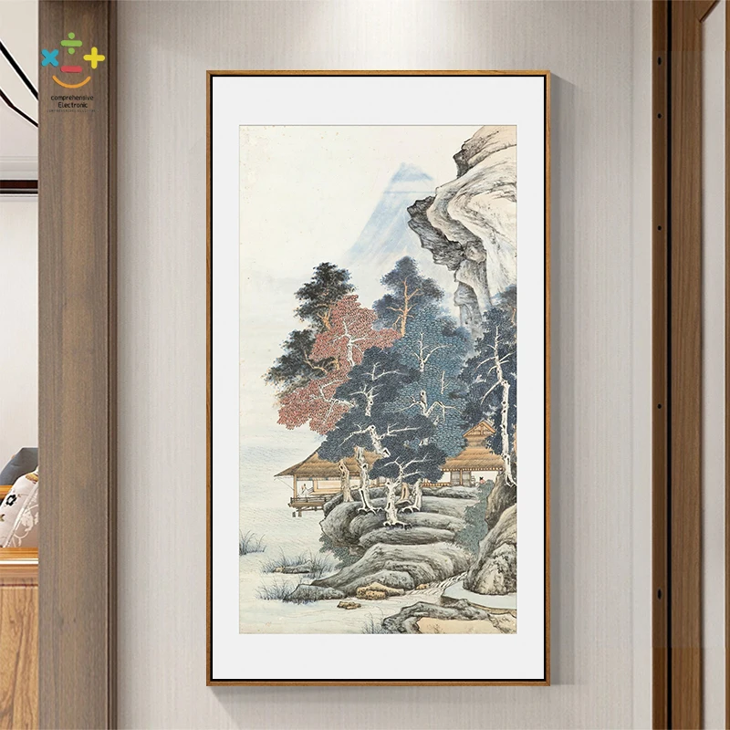 

New Chinese Landscape Entrance Painting Corridor and Aisle Painting Living Room Chinese Painting Mural