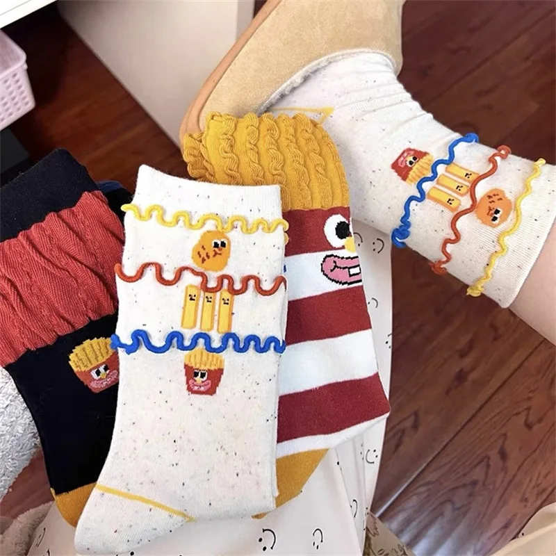 Crew Street Fashion Cotton Socks Family Men Women Classic KR Crew Sock Good High Quality Korean Style Burger fries Crewsock
Crew Street Fashion Cotton Socks Family Men Women Classic KR Crew Sock Good High Quality Korean Style Burger fries Crewsock