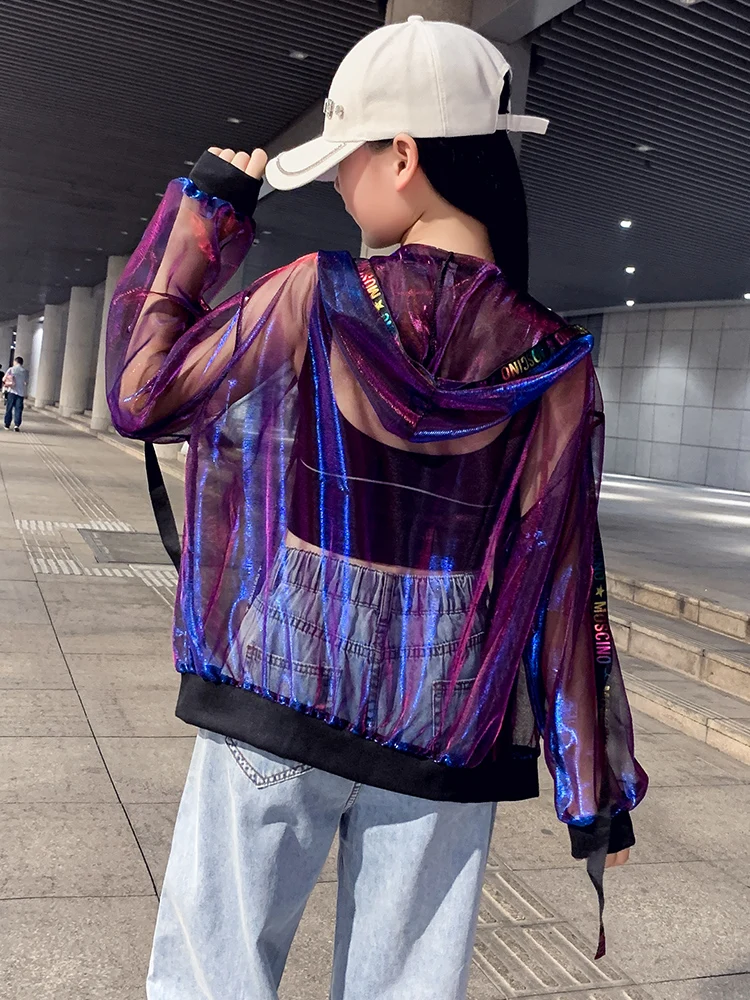 2023 Women Jackets Harajuku Coats and Jacket Streetwear Windbreaker Loose Ribbon Baseball Uniform Shine Perspective Blouse
2023 Women Jackets Harajuku Coats and Jacket Streetwear Windbreaker Loose Ribbon Baseball Uniform Shine Perspective Blouse