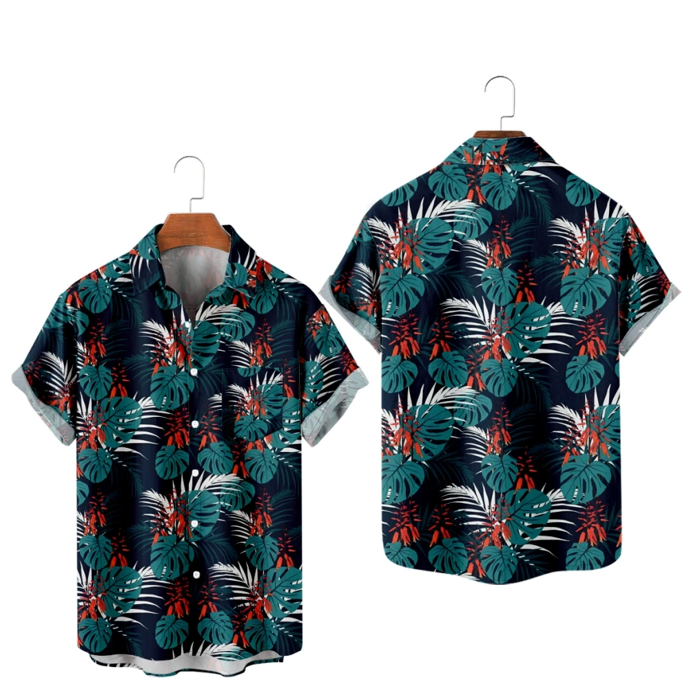 Hawaiian Shirts Mens Tops Tropical Floral Green Leaves Beach Shirt Summer Short Sleeve Vacation Clothing Women Casual Shirt
Hawaiian Shirts Mens Tops Tropical Floral Green Leaves Beach Shirt Summer Short Sleeve Vacation Clothing Women Casual Shirt