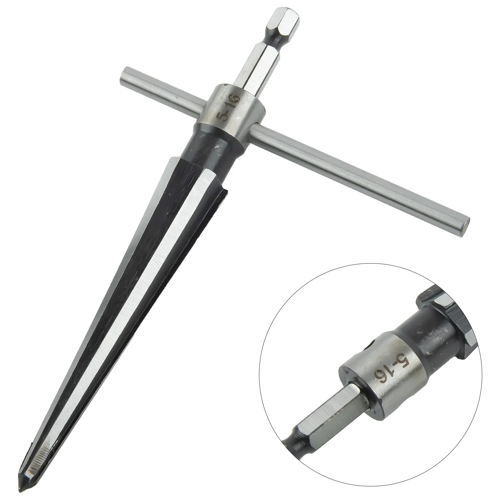 1pc Hand Held Reamer Hex Shank 128.7mm 45# Steel 5-16mm 6 Fluted T-Handle Beveling Cutting Drill Tool Hand Tools Drill Bit
1pc Hand Held Reamer Hex Shank 128.7mm 45# Steel 5-16mm 6 Fluted T-Handle Beveling Cutting Drill Tool Hand Tools Drill Bit