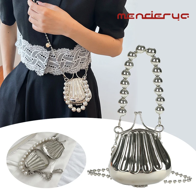 Summer New 2023 Fashion Metal Scallop Shape Change Purse Women's Shoulder Crossbody Bag Bags For Women Free Shipping Promotion
Summer New 2023 Fashion Metal Scallop Shape Change Purse Women's Shoulder Crossbody Bag Bags For Women Free Shipping Promotion