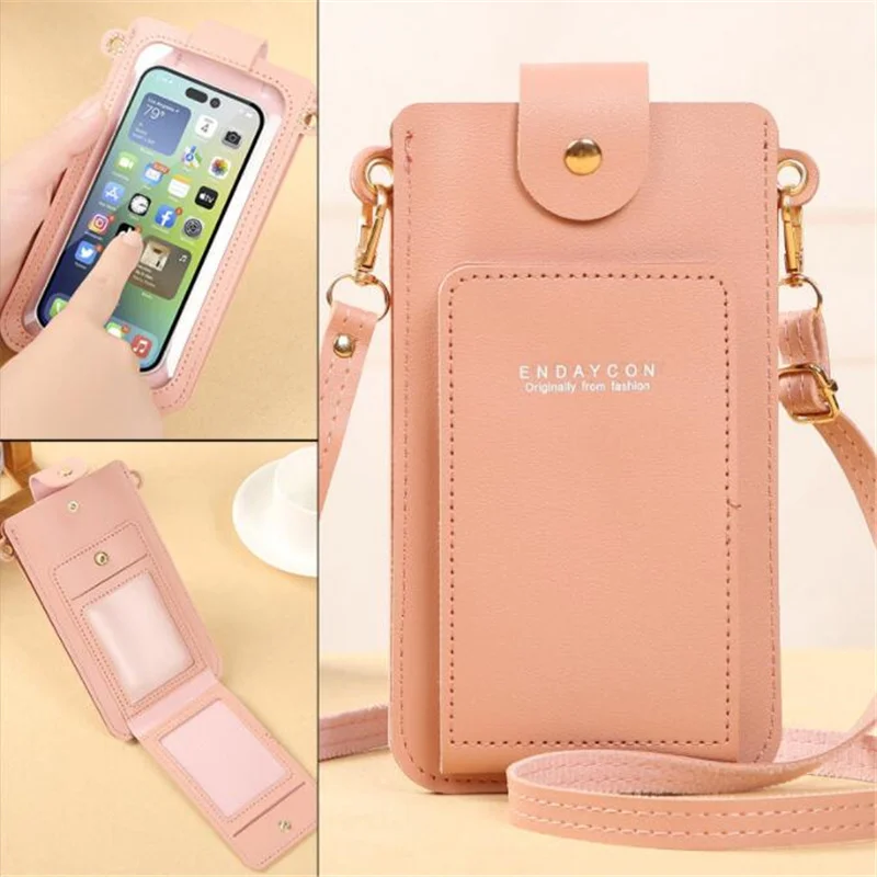 Simple Cross-body Mobile Phone Bag Women's Touch Screen Phone Wallet Pu Luxury Bags Ladies Hasp Card Hold Purse Clutch Handbags
Simple Cross-body Mobile Phone Bag Women's Touch Screen Phone Wallet Pu Luxury Bags Ladies Hasp Card Hold Purse Clutch Handbags