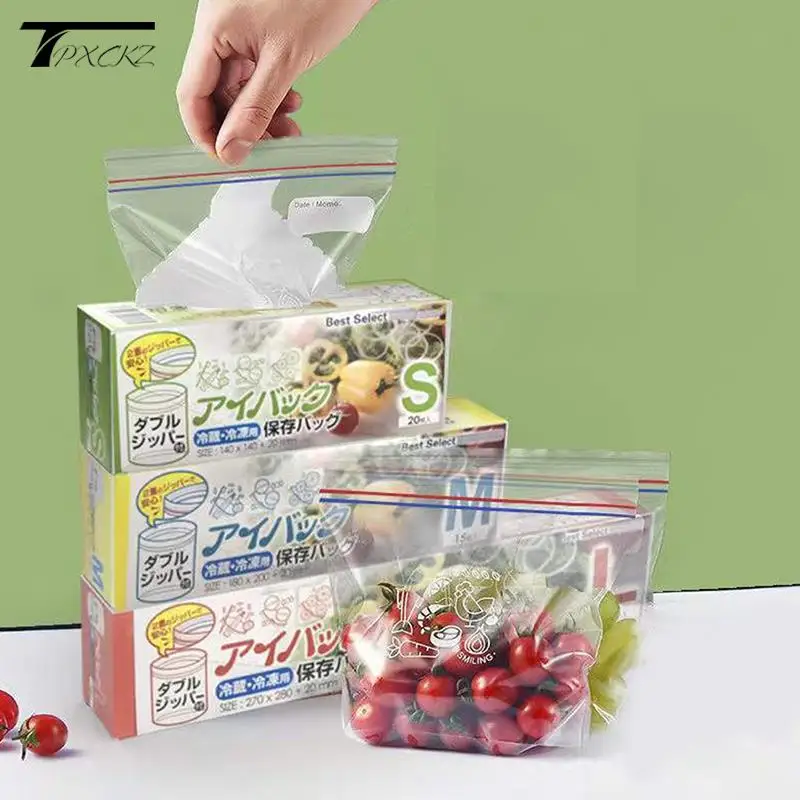 

Refrigerator Fresh-keeping Bag Food Sealed Transparent Household Fruit And Vegetable Food Freezing Special Thickened Ziplock Bag