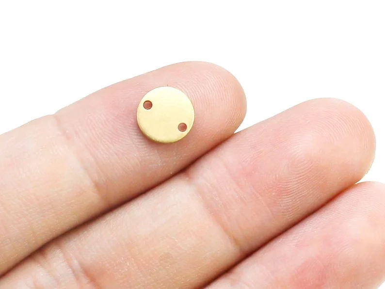 Brass Round Charms, Round Brass Connector, Jewelry Making, 8x0.8mm 10x0.8mm 12x0.8mm 15x0.8mm 18x0.8mm R2560
Brass Round Charms, Round Brass Connector, Jewelry Making, 8x0.8mm 10x0.8mm 12x0.8mm 15x0.8mm 18x0.8mm R2560