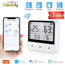 Goelely Tuya Wireless WiFi Temperature Humidity Sensor APP Remote Monitor Data Logger Thermometer Hygrometer For Google Alexa Goelely Tuya Wireless WiFi Temperature Humidity Sensor APP Remote Monitor Data Logger Thermometer Hygrometer For Google Alexa