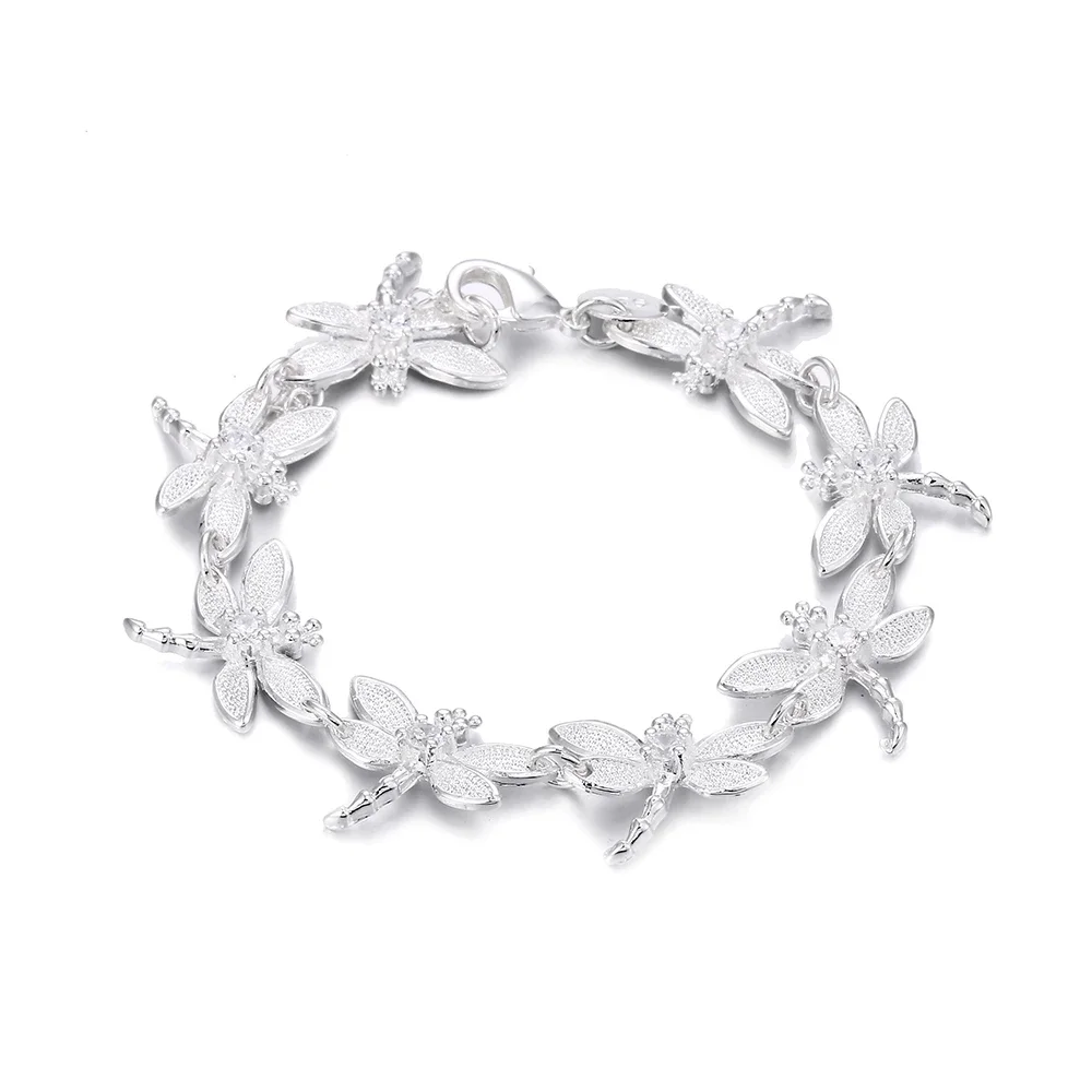 Zhubobo New Fashion 925 Sterling Silver Animal Dragonfly Charm Bracelet Ladies Silver Bracelet Fashion Jewelry 
Zhubobo New Fashion 925 Sterling Silver Animal Dragonfly Charm Bracelet Ladies Silver Bracelet Fashion Jewelry