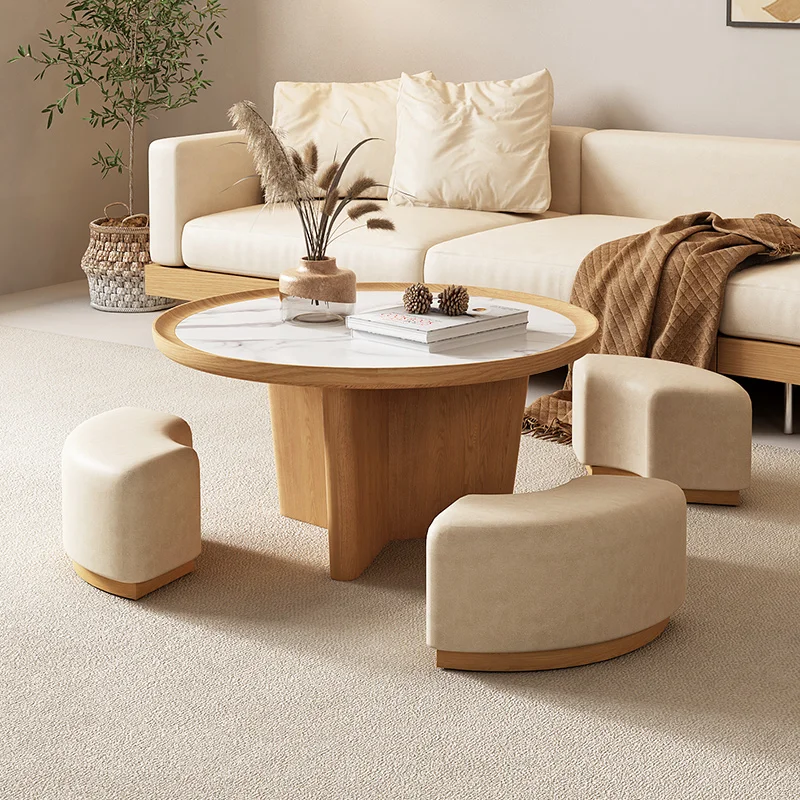 Solid Wood Tea Table Living Room Home Small Apartment round Stone Plate Small Table Tea Table
Solid Wood Tea Table Living Room Home Small Apartment round Stone Plate Small Table Tea Table