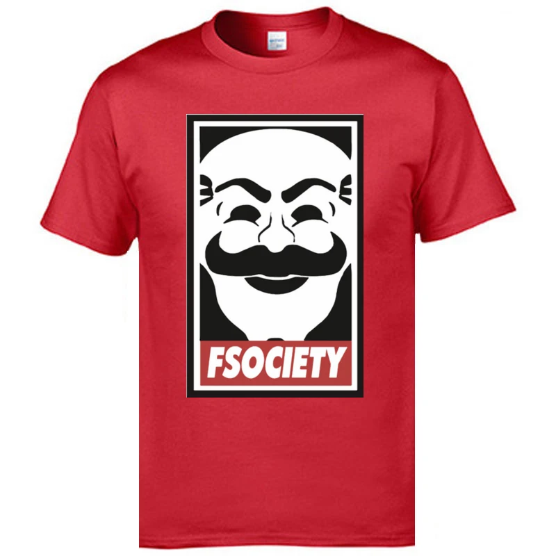 

Discount Men T Shirts Fsociety Mr Robot Poster Tshirt Short Sleeve Personalized T-Shirt Summer New Arrival Brand Clothing Shirt