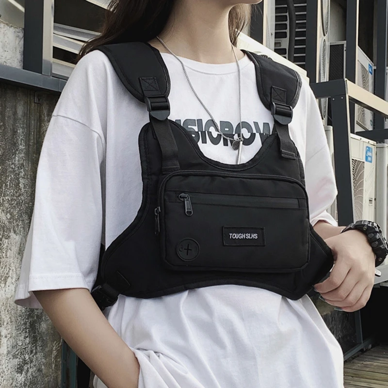 Chest Bag Hip Hop Tactical Streetwear Fashion Large Capacity Functional Waist Bag Sports Casual Oxford Vest Bag for Men Women
Chest Bag Hip Hop Tactical Streetwear Fashion Large Capacity Functional Waist Bag Sports Casual Oxford Vest Bag for Men Women