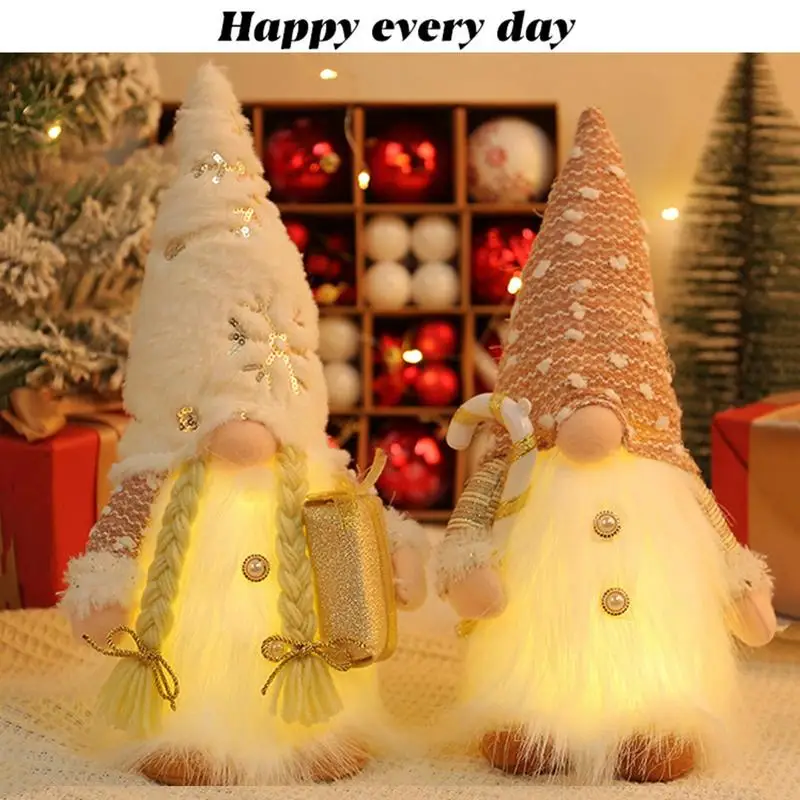 Gnome Doll For Christmas Battery Powered Luminous Doll Handmade Cloth Faceless Dwarf Christmas Decoration Home Decorations
Gnome Doll For Christmas Battery Powered Luminous Doll Handmade Cloth Faceless Dwarf Christmas Decoration Home Decorations