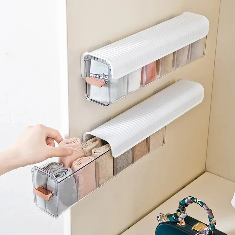 Panties One Drawer-type Three Underwear Storage Box Organizer Hanging In Closet Seasoning Wall Transparent
Panties One Drawer-type Three Underwear Storage Box Organizer Hanging In Closet Seasoning Wall Transparent