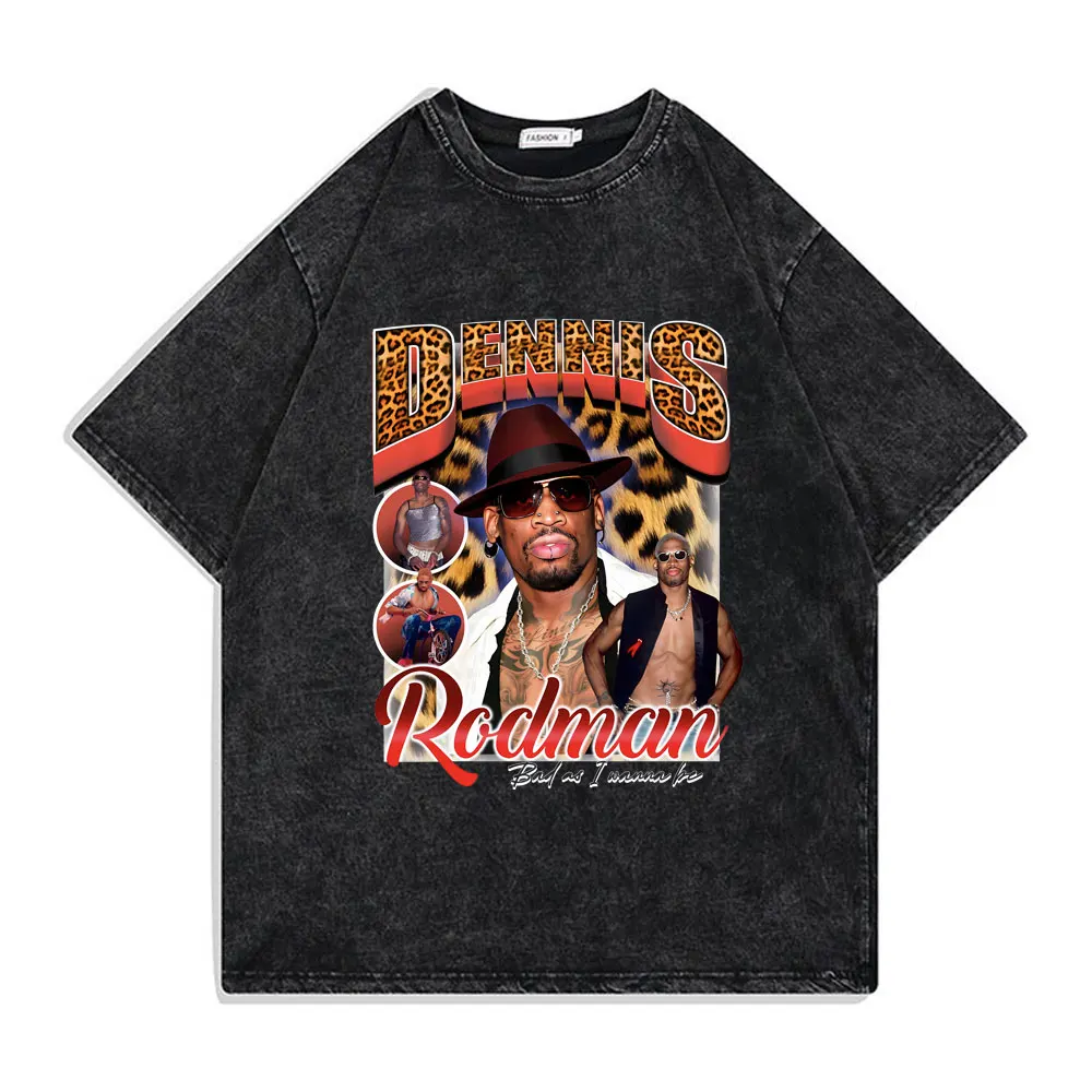 The Worm Dennis Rodman Washed Vintage T-shirt Men Fashion Oversized Streetwear Basketball Boy Print T Shirts Unisex Casual Tees
The Worm Dennis Rodman Washed Vintage T-shirt Men Fashion Oversized Streetwear Basketball Boy Print T Shirts Unisex Casual Tees