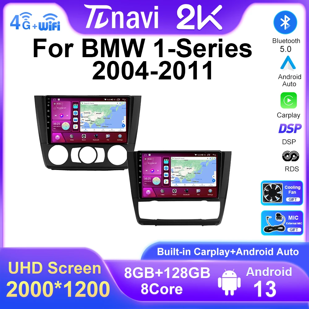2 din Android 13 Автомобильный мультимедийный радиоприемник для BMW 1 серии E81 E82 E87 E88 AT 2004 - 2012 Авто Serero DSP Carplay GPS Full Touch
2 din Android 13 Автомобильный мультимедийный радиоприемник для BMW 1 серии E81 E82 E87 E88 AT 2004 - 2012 Авто Serero DSP Carplay GPS Full Touch