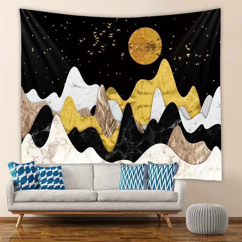 Home Mountains hanging painting decoration tablecloth background cloth picnic cushion ins tapestry
Home Mountains hanging painting decoration tablecloth background cloth picnic cushion ins tapestry