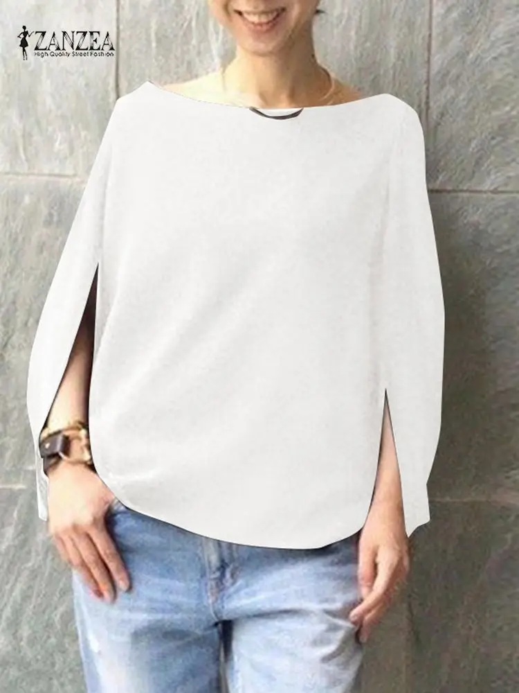 2023 ZANZEA Female Casual Batwing Sleeves Tops Woman O Neck Solid Color Tunic Blouse Vintage Party Blusas Mujer Elegant Shirt
2023 ZANZEA Female Casual Batwing Sleeves Tops Woman O Neck Solid Color Tunic Blouse Vintage Party Blusas Mujer Elegant Shirt