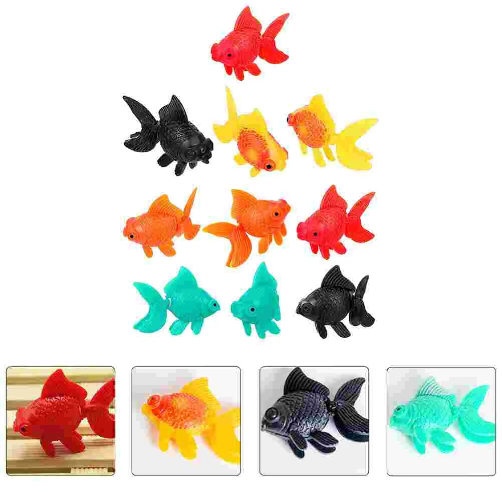 10 Pcs Artificial Goldfish Plastic Ornaments Fake Tank Decor Aquarium Decoration Chic
10 Pcs Artificial Goldfish Plastic Ornaments Fake Tank Decor Aquarium Decoration Chic