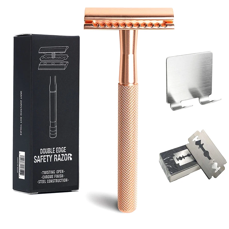 Classic Double Edge Safety Razor For Men Shaving&Women Hair Removal Manual Shaver with Replacing Blades and Holders
Classic Double Edge Safety Razor For Men Shaving&Women Hair Removal Manual Shaver with Replacing Blades and Holders