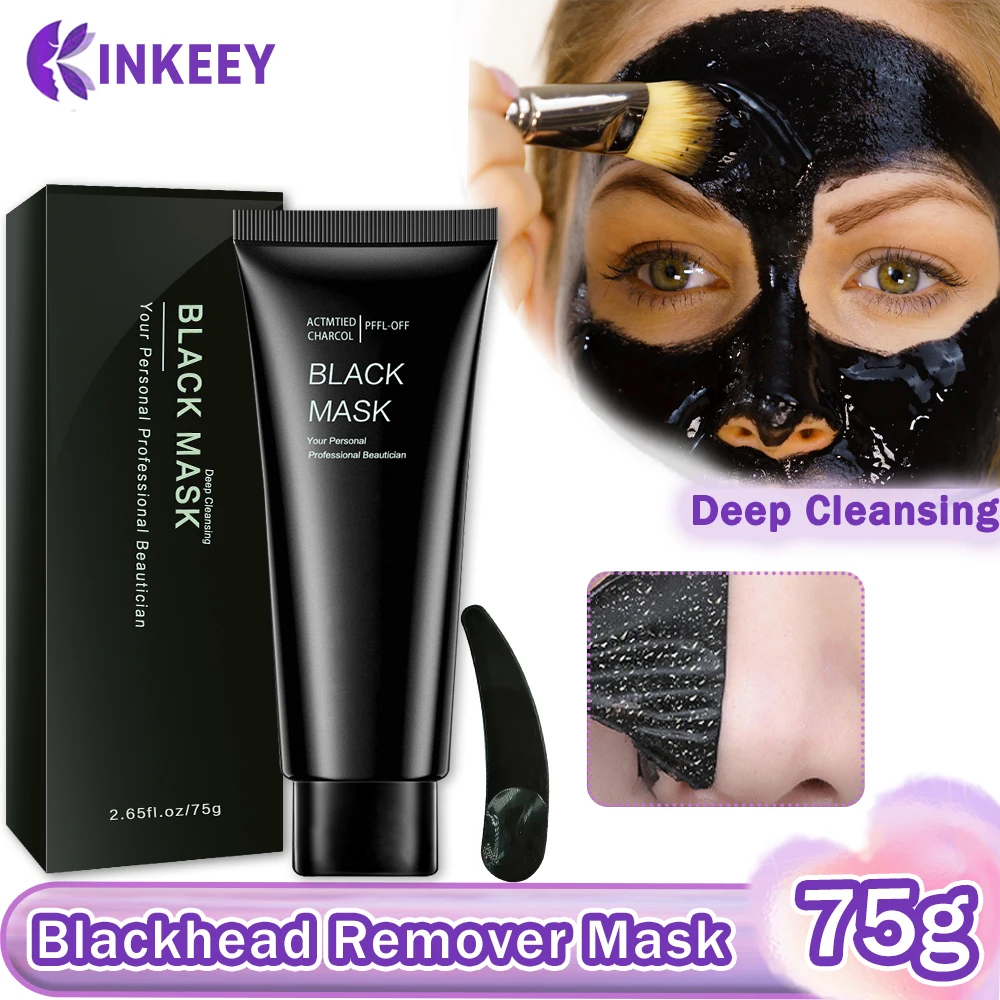 

Blackhead Remover Mask Black Dots Remover Deep Cleansing Shrink Pore Nose Black Head Remove Dirt Skin Care Black Mask Unisex 60g