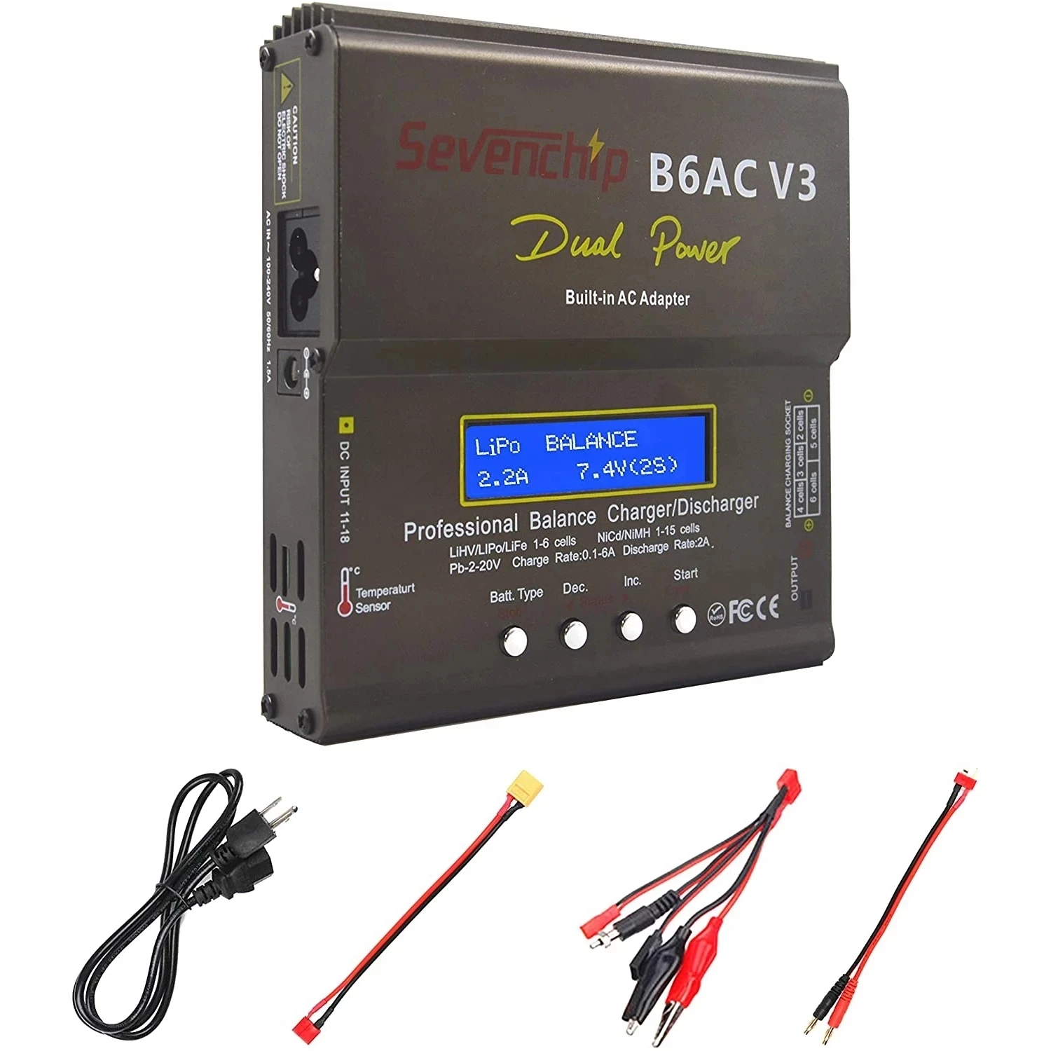 IMAX B6AC V3 80W Lipo NiMh Li-Ion Ni-Cd Digital Balance Charger Battery Charger Discharger
IMAX B6AC V3 80W Lipo NiMh Li-Ion Ni-Cd Digital Balance Charger Battery Charger Discharger