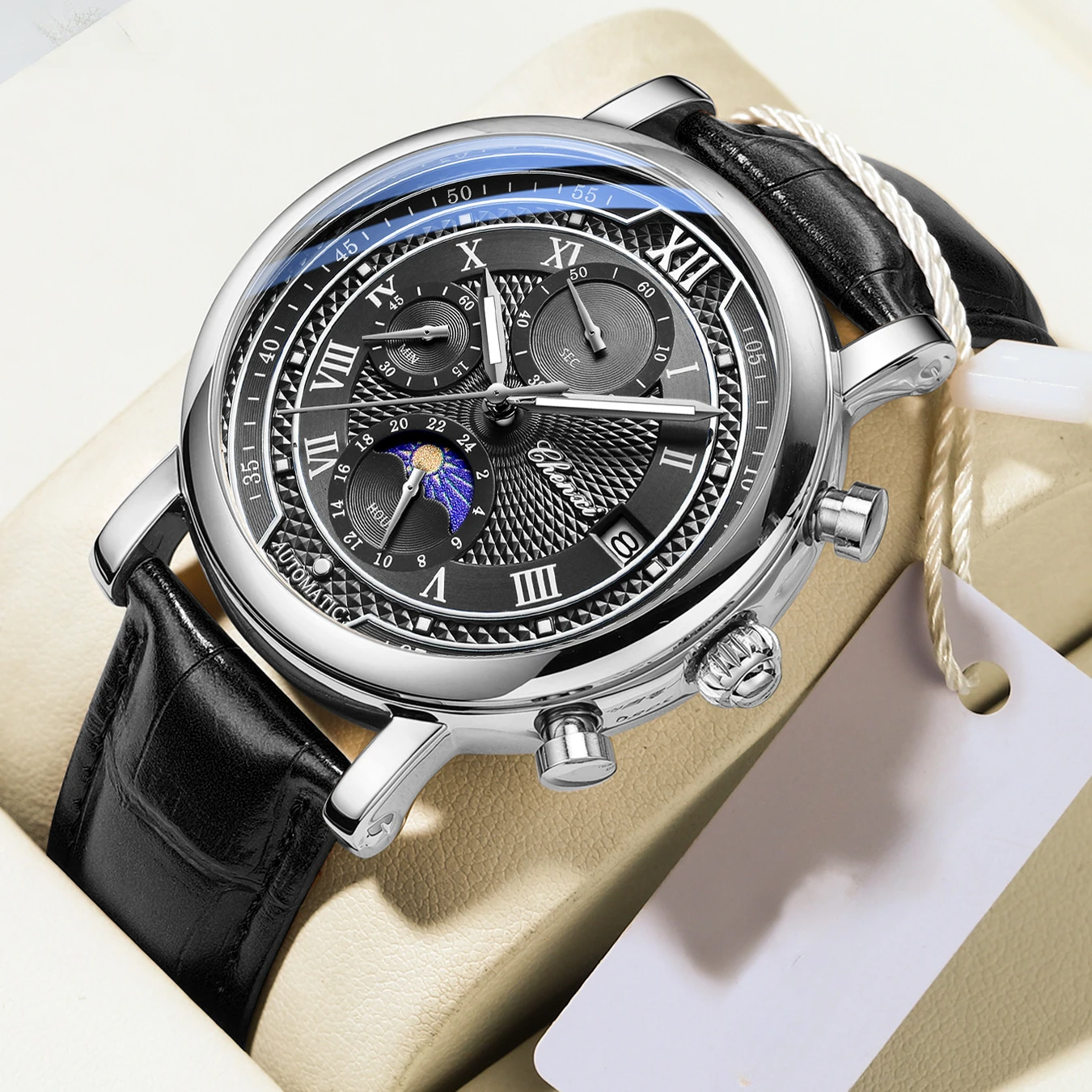 Unique Business Watches for Men Black Genuine Leather Ultra Thin Big Dial Quartz Men's Wristwatch Luxury Gift Clock Brand CHENXI
Unique Business Watches for Men Black Genuine Leather Ultra Thin Big Dial Quartz Men's Wristwatch Luxury Gift Clock Brand CHENXI