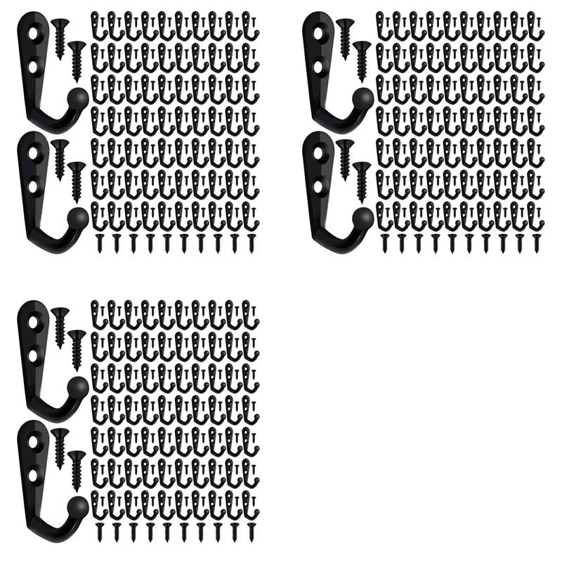 300 Pieces Of Double-Hole Wall Mounted Single Hook Robe Hook Coat Hook And 630 Pieces Of Screws For Hanging Key Hook
300 Pieces Of Double-Hole Wall Mounted Single Hook Robe Hook Coat Hook And 630 Pieces Of Screws For Hanging Key Hook