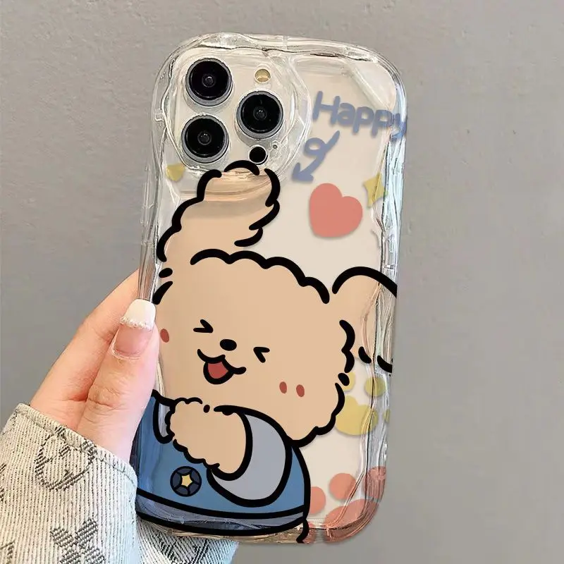 Phone Case For Lovers Couples Fit for iPhone 11 12 13 14 15 16 Pro Max XR X XS Mini 8 7 Plus SE 2020 Funda Cute Cartoon Bear Phone Case For Lovers Couples Fit for iPhone 11 12 13 14 15 16 Pro Max XR X XS Mini 8 7 Plus SE 2020 Funda Cute Cartoon Bear