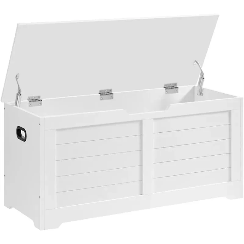 

VASAGLE Storage Chest, Storage Trunk with 2 Safety Hinges, Storage Bench, Shoe Bench, Modern Style, 15.7 X 39.4 X 18.1 Inches
