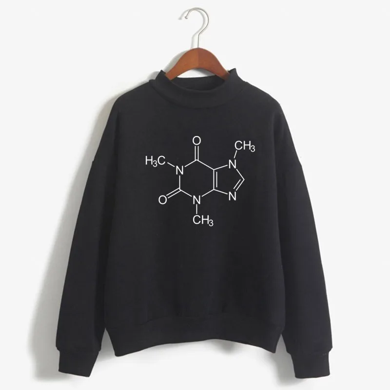 

Coffee Chemical decomposition Graphic Print Woman Sweatshirts Sweet O-neck Knitted Pullover Autumn Candy Color Women Clothing