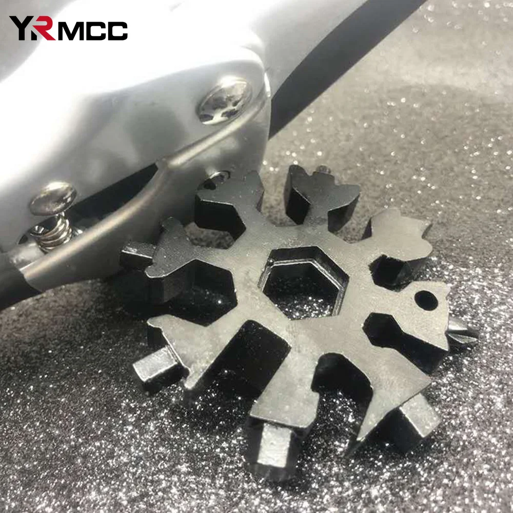 18-in-1 Wrench Snowflakes Stainless Steel Herramienta Multifunctional Tool Copo De Nieve Llave for Car Herramienta Accessories
18-in-1 Wrench Snowflakes Stainless Steel Herramienta Multifunctional Tool Copo De Nieve Llave for Car Herramienta Accessories