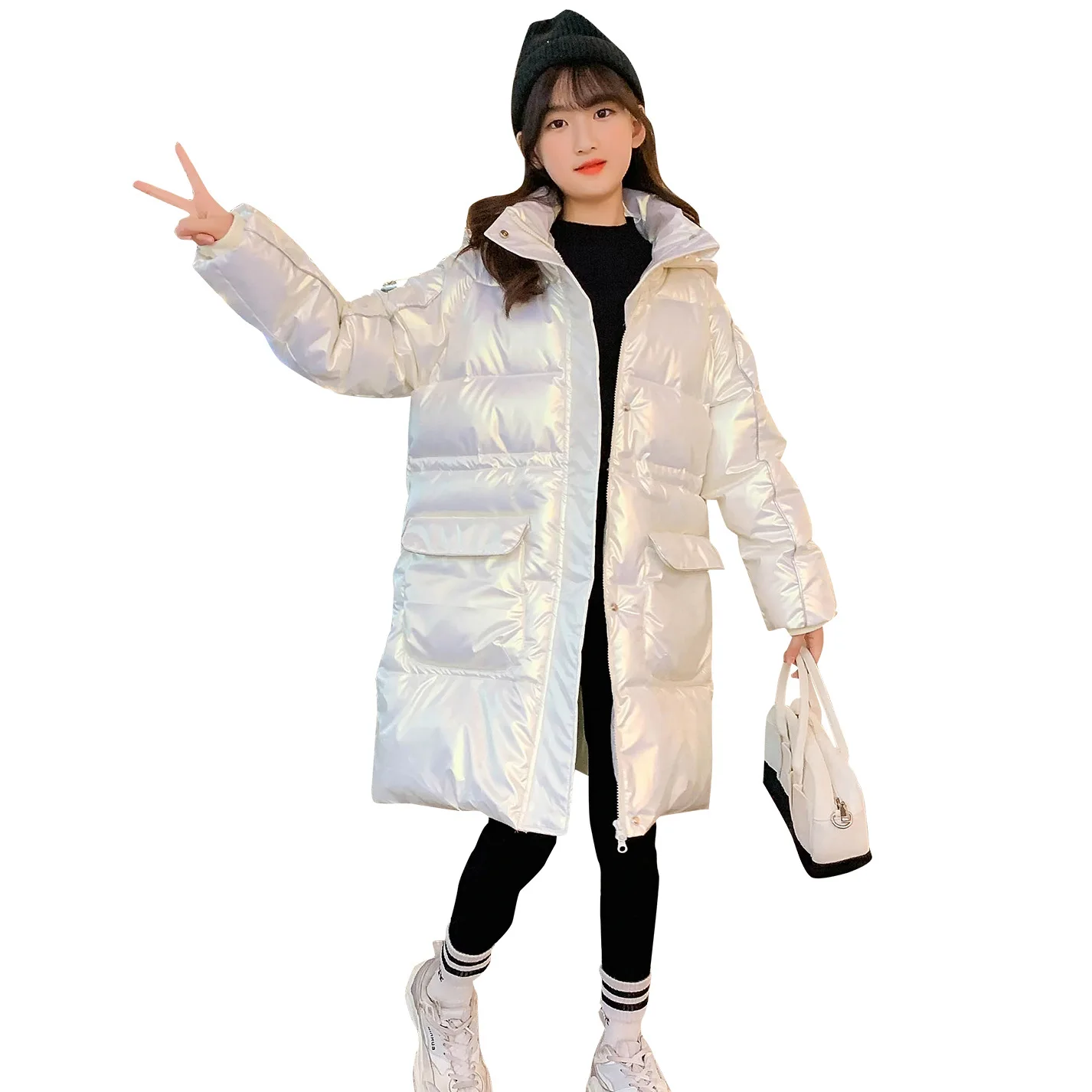 Girls Cotton-padded Coats Winter Waist Design Down Jacket Thick Warm Hooded Outerwear Kids Clothes for Teens Fashion Tops 4-12 Y
Girls Cotton-padded Coats Winter Waist Design Down Jacket Thick Warm Hooded Outerwear Kids Clothes for Teens Fashion Tops 4-12 Y