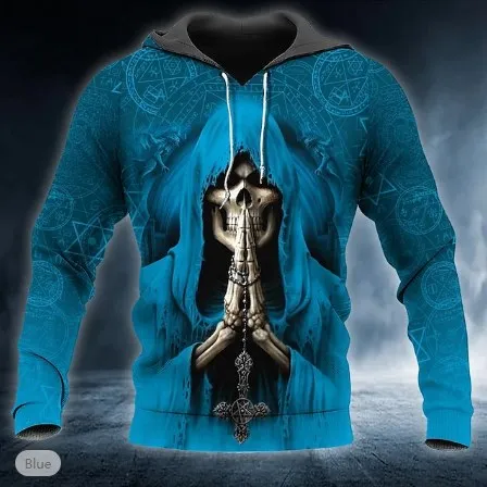 2025 New Men's Skull Hoodie Sweatshirts 3D print Head Pattern Hooded Pullover 2025 New Men's Skull Hoodie Sweatshirts 3D print Head Pattern Hooded Pullover